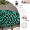 thumbnail image 3 of Green Leopard Print Round Tablecloth for 45-54 Inch Tables,Fitted Table Cover with Elastic Edge,Farmhouse Abstract Animal Patterned Waterproof Outdoor Table Cloth Protector for Patio Garden Dinner, 3 of 9