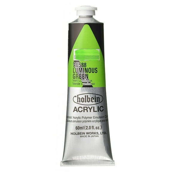 Holbein Artist Heavy Body Acrylic Color, 60ml, Luminous Green