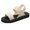 01Black, variant on Women's Summer Platform Sandals, Stretch Fly Woven Back Strap Casual Beach Trekking Walking Shoes