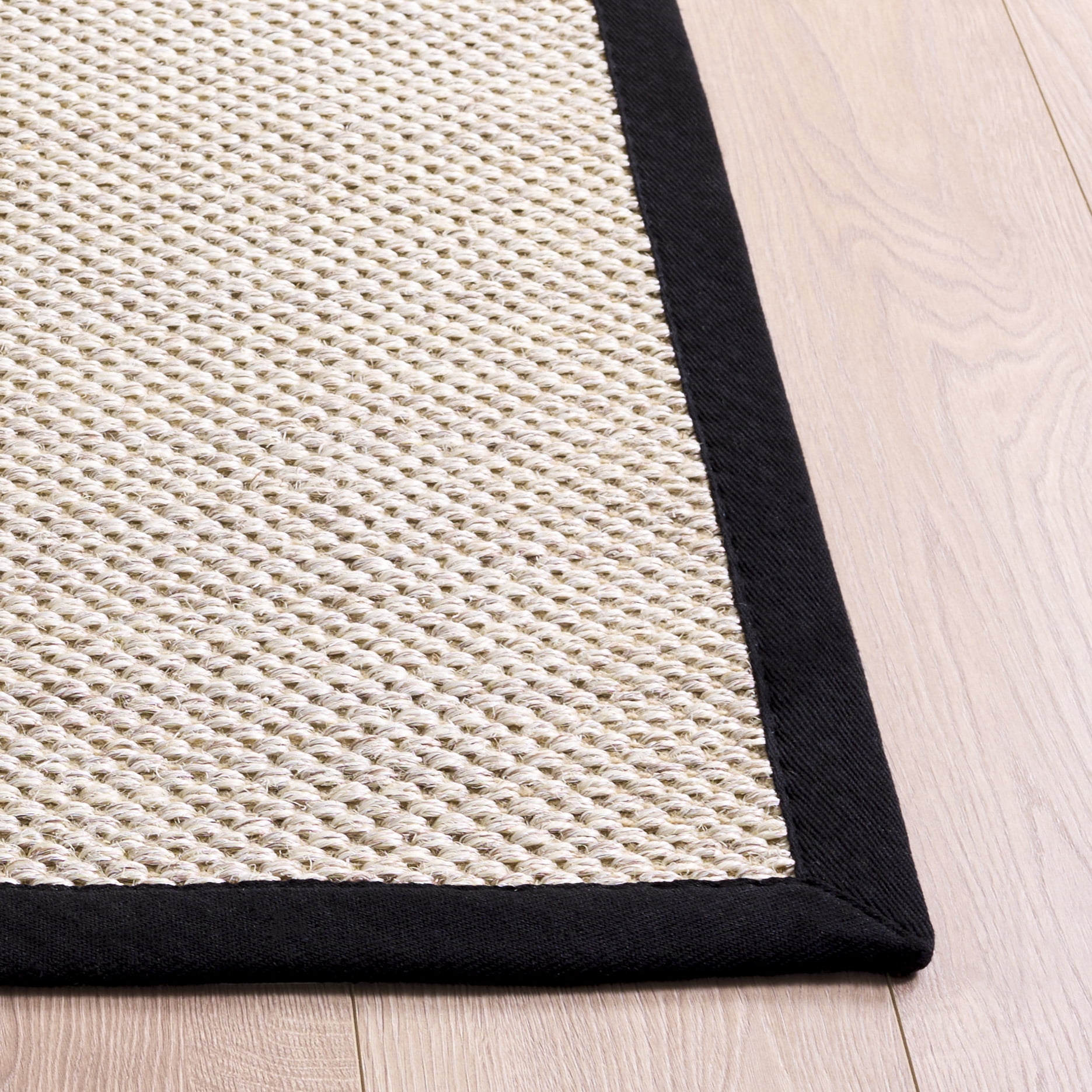 Safavieh Natural Fiber Kentigern Solid Area Rug, Marble/Black, 5' x 8'