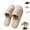 Brown, variant on Mfakffe Womens Ultra-Soft Fuzzy Open Toe Cushioned Slippers Crossband Upper & Memory Foam Insole for Cozy Non-slip Walking Shoes
