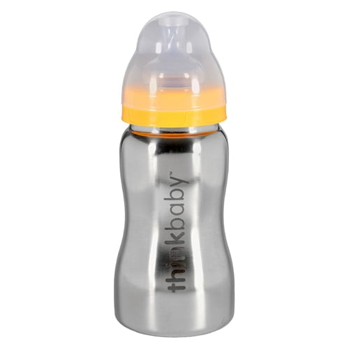 Thinkbaby Baby Bottle, Stainless Steel, 9 oz