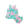 thumbnail image 1 of Lilly Pulitzer Bébé Fille Lilly Shift Robe (Bébé) Bleu Seasal Fruité Flamant Rose 12-18 Mois, 1 of 2