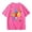 shirts 103#Pink, variant on WAYUTE Girls Short Sleeve T Shirt Top with Number Print for Kids Playful Graphic Tee Soft Versatile Casual Outdoor