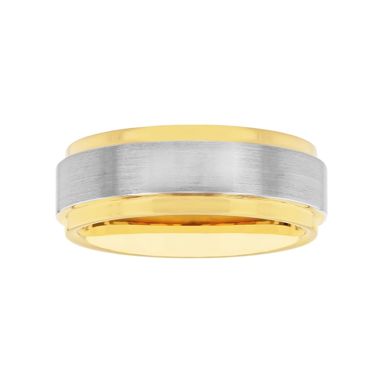 Brilliance Fine Jewelry Men's Two-Tone Tungsten Wedding Ring photo 1