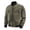 Khaki, variant on Maoxin Mens Jackets Men's Fashion Solid Color Zipper Pocket Long Sleeved Casual Jacket Black L