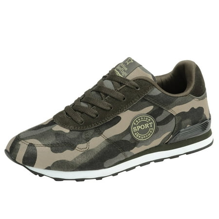 

adviicd Sneakers For Women Couple Leisure Women Men Lace Up Camouflage Travel Soft Sole Comfortable Shoes Outdoor Sneakers Womens 8.5