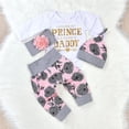 thumbnail image 3 of SYNPOS Newborn Infant Baby Girl Clothes Fall Outfits Infant Romper Pants Cute Toddler Girl Clothes Gift Set 0-18 Months, 3 of 8