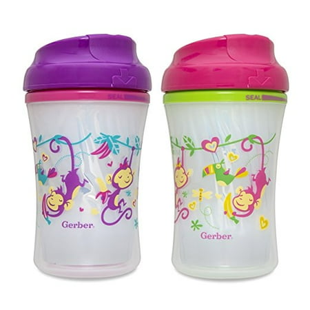 Gerber Graduates Advance Developmental Insulated Sippy Cup, 9-Ounce, 2 Pack
