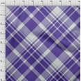 thumbnail image 4 of oneOone Velvet Medium Blue Fabric Check Sewing Material Print Fabric By The Yard 58 Inch Wide, 4 of 4