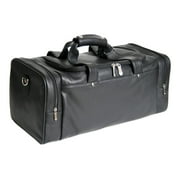 Royce Leather DELUXE SPORTS BAG - Duffle bag - genuine leather - black