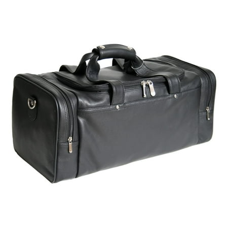 Royce Leather DELUXE SPORTS BAG - Duffle bag - genuine leather - black