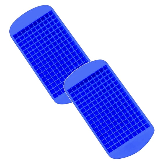 2Pcs Mini Ice Cube Trays, Tiny Ice Cube Tray, 160 Silicone Crushed Ice Cube Tray Easy Release Small Ice Cube for Chilling , Nugget Ice Trays for Freezer Happy 2026!