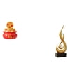 thumbnail image 1 of Escultura de escritorio,Estatua de la Cuenca del Tesoro,regalo de cumpleaños de Feng Shui,Escultura abstracta de fuego,Estatua de arte abstracto para decoración del hogar,Escultura de fuego, 1 of 8