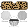 thumbnail image 6 of XYZCANDO Yellow Leopard Print Windshield Sun Shade Compatible with JK JKU TJ 2 Door / 4 Door Foldable Windshield Sunshade Sun Visor Blocks UV Rays Heat Shield Sun Visor Mat, 6 of 7