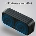 thumbnail image 3 of LBECLEY Portable Sound Bar Subwoofer Speaker Clock Rectangular Alarm A18 Bluetooth Wireless Speaker Soundbar for Computer Desktop Black One Size, 3 of 9