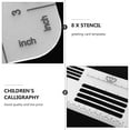 thumbnail image 6 of Guangmc Envelope Lettering Stencil Templates with Straight Line Guides and Address Ruler for Precise Mailing, 6 of 6