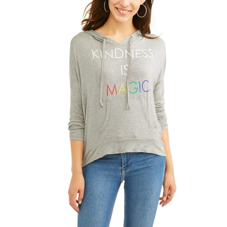 Graphic Pullover Hoodie - Women's Hi-Lo Pullover Pride Graphic Hoodie