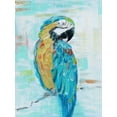 thumbnail image 2 of Swatland, Sally 19x24 Gold Ornate Wood Framed with Double Matting Museum Art Print Titled - Island Parrot I, 2 of 4