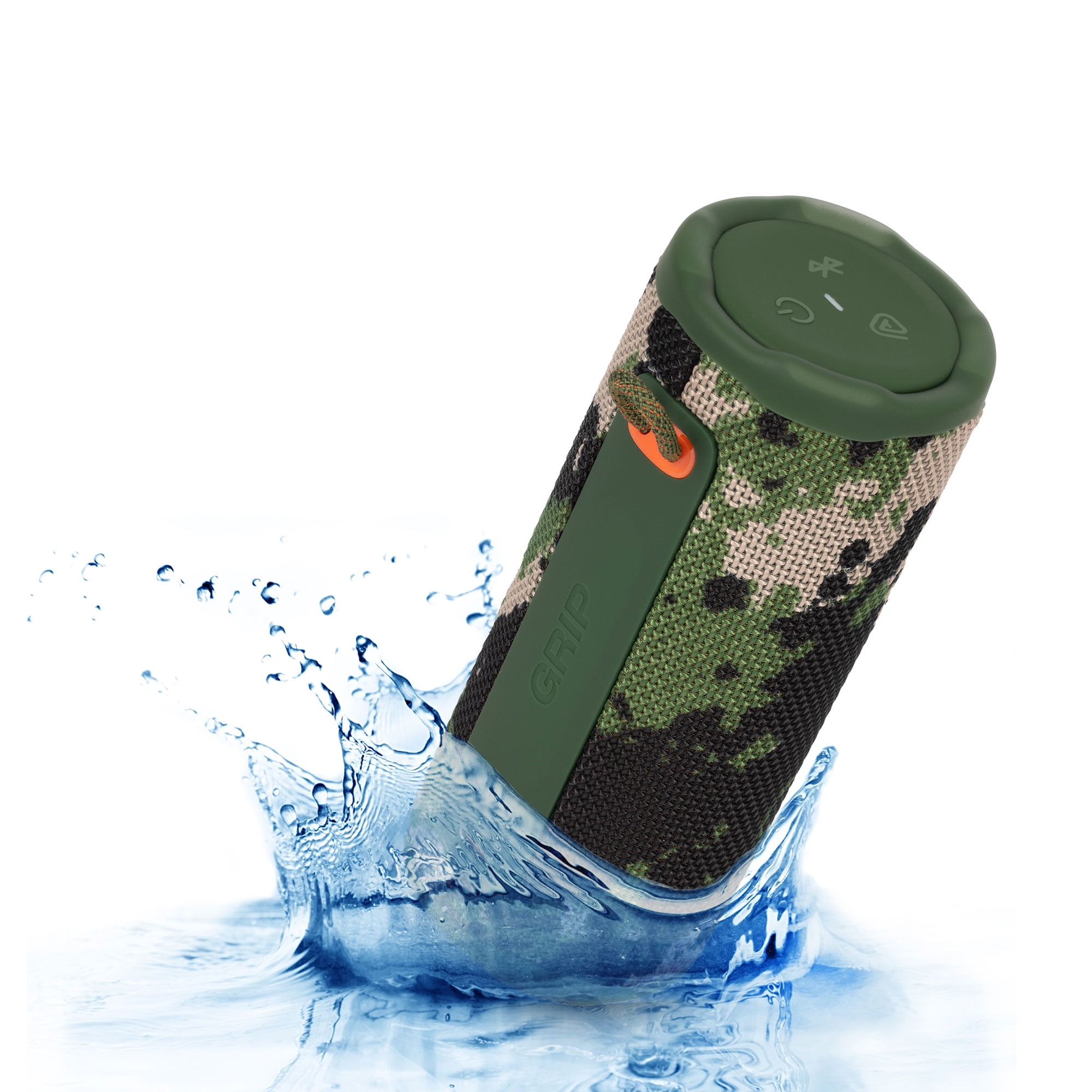 JBL Grip Portable Bluetooth Speaker Squad (JBLGRIPSQ) – IP68 Waterproof & Dustproof | Bluetooth 5.4 | AI Sound Boost | 14-Hour Battery | Includes Carrying Case & Cleaning Cloth