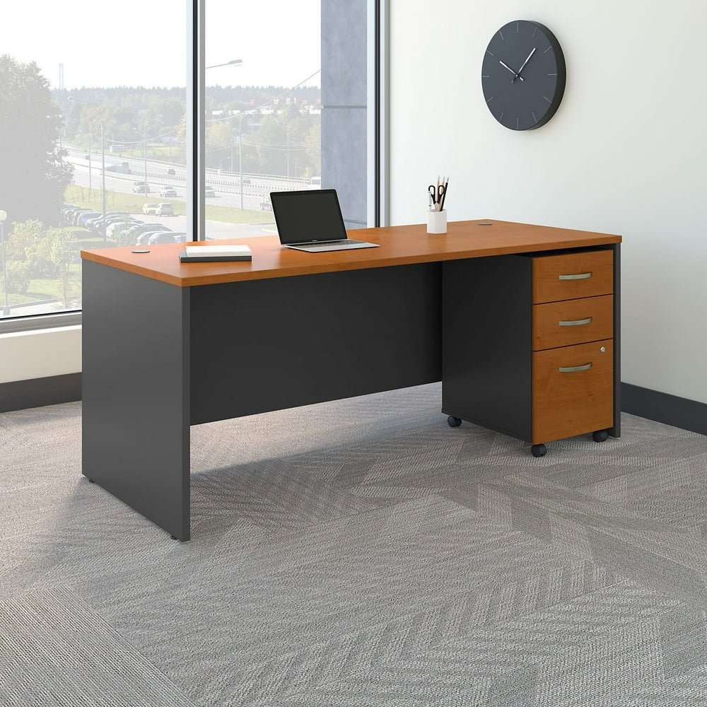 Bush Business Furniture Series C 72 in. Office Desk with Mobile File