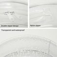 thumbnail image 2 of Qucyy Clear Figure Display Bag with Keychain Clear Circular Thickened Cotton Toy Portable Dust-Proof Storage Pouch with Keychain Plush Doll Display Bag Clear, 2 of 5