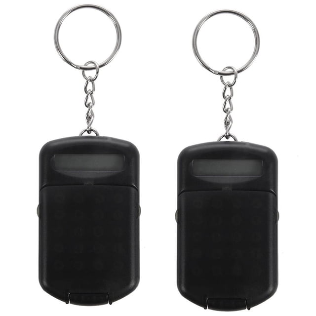2X Cascara de Plastico Gris 8 Digitos Mini Calculadora Electronica con