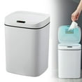thumbnail image 2 of Ikeay 12L Automatic Motion Sensor Trash Can with Lid, Soft-Close Kitchen Bedroom Garbage Bin, Odor Control, Pp Plastic, Battery Powered, 2 of 9