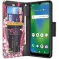 thumbnail image 4 of Cricket Influence/AT&T Maestro Plus Wallet Case, [Kickstand Feature] Pu Leather Wallet Case with ID & Card Slots - Hot Pink Heart, 4 of 6