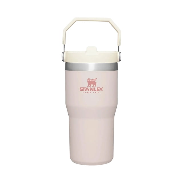 TERMO ICEFLOW FLIP STRAW 20oz ROSE QUARTZ MARCA STANLEY