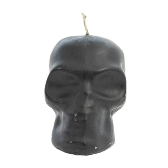 vela de craneo chico 4 piezas en color negro