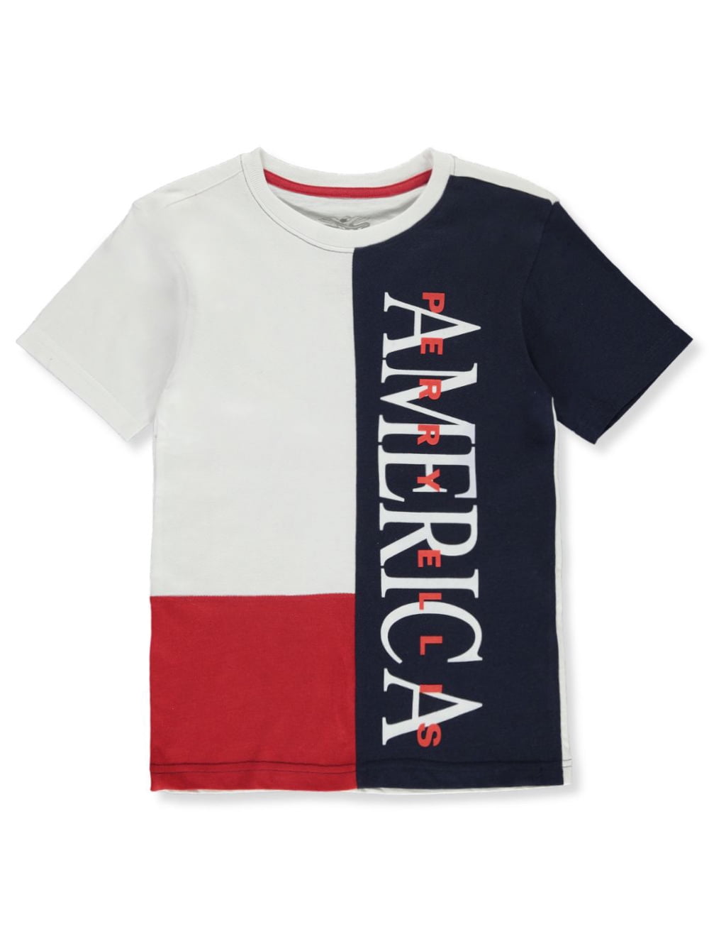 Perry Ellis Boys' Pieced America T 