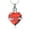 Red, variant on Personalized Engrave Crystal Heart Cremation Pendant Small Urns For Ashes Keepsake Urn Necklace