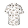 thumbnail image 3 of Daiia Cartoon Koala Hawaiian Shirt for Men Gentle Cotton Regular Short Sleeve Casual-XX-Large, 3 of 9