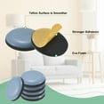 thumbnail image 2 of Uxcell 20 Pack Furniture Sliders 1" Diameter Polytetrafluoroethylene Pad Self-Adhesive Mover Glides Grey, 2 of 7