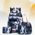 thumbnail image 5 of HYwys Tie Dye Backpack Student Schoolbag Laptop Bookbag 3 Piece Insulated Lunch Box, 5 of 6