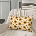 thumbnail image 5 of Gukieu Sunflowers And Bee Print Plush Pillow Cover, Hidden Zipper Pillow Protector without Pillow Core, Suitable for Bedroom, Office, Car Decoration-16"x24", 5 of 6