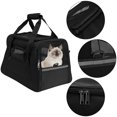 thumbnail image 5 of LELINTA Cat Carrier,Soft-Sided Pet Travel Carrier for Cats,Dogs Puppy Comfort Portable Foldable Pet Bag 17.3x9.8x11 inch, 5 of 8