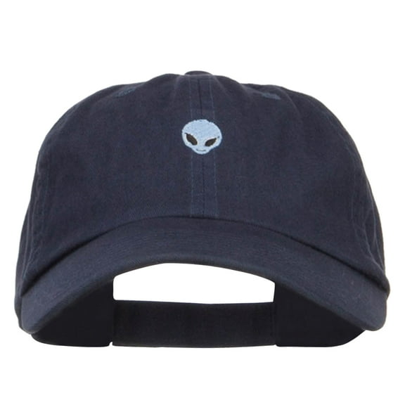Mini Alien Embroidered Low Cap - Navy OSFM