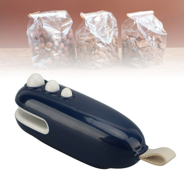 Mini Sellador de Bolsas, Sellador al Vacío Portátil Recargable Por Usb y Cortador, Mácina Selladora al Vacío para Bolsas de PlásCo, Bolsas para refrigerios, Almacenamiento