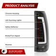thumbnail image 2 of C-Bar LED Black Tail Lights For 88-99 Chevy C10 GMC C/K Silverado Tahoe Sierra, 2 of 10