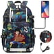 thumbnail image 3 of Mochila de Anime de una pieza para mujer, bolso escolar de gran capacidad con carga USB, mochila multifunción para estudiantes, mochilas escolares para portátiles de 18 pulgadas, 3 of 4