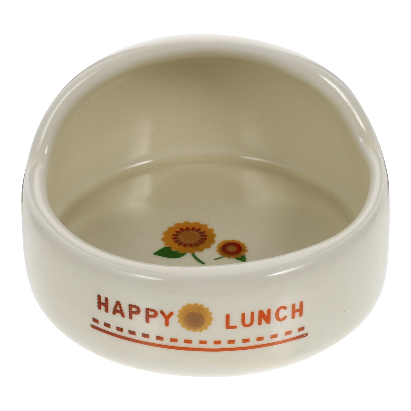 Ceramic Pet Bowl Antiturnover Food Bowl Household Hamster Pet Food