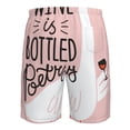 thumbnail image 6 of Naloa Goose Holding Wineglass with Red Wine Men's Beach Shorts, Surfing shorts, Swim trunks, Quick Dry Swim Trunks for Surfing Beach Fun - Small, 6 of 9