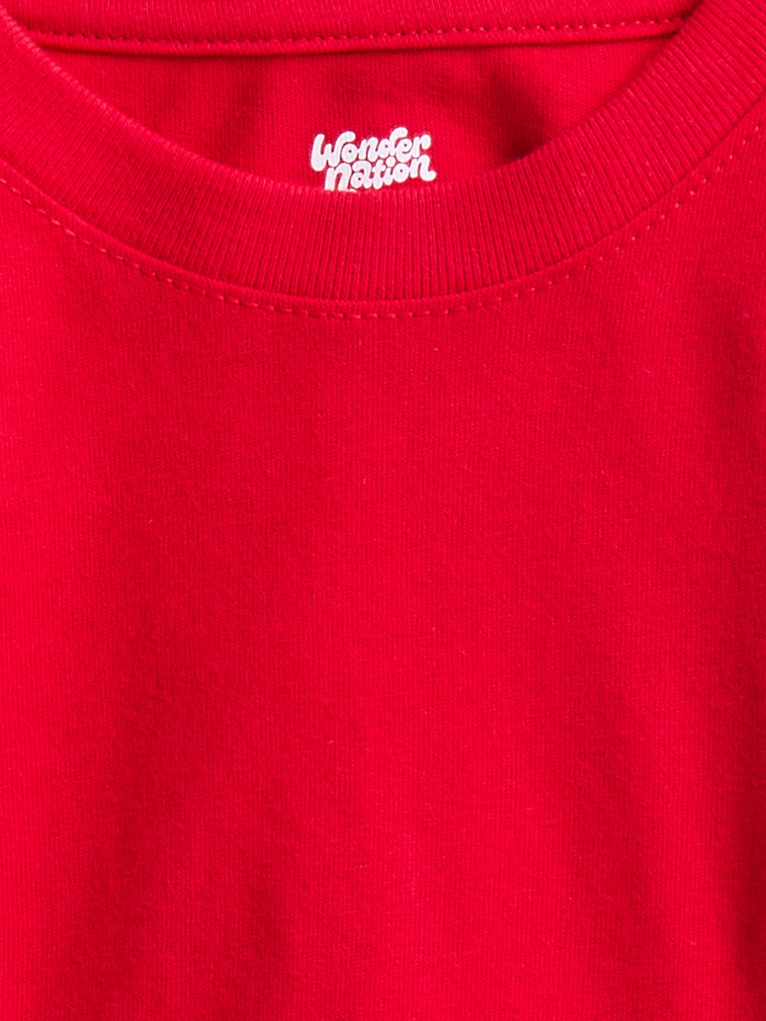 Wonder Nation Baby and Toddler Boys Solid Tee with Long Sleeves, Sizes 0/3M-5T