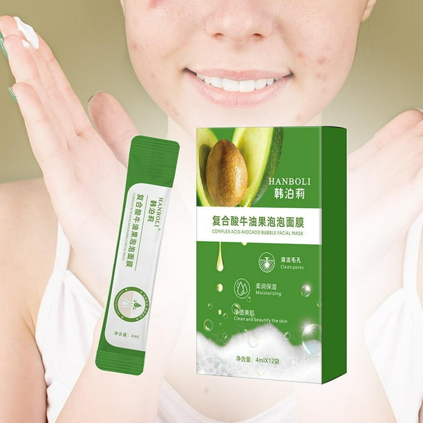 Mascarilla facial de burbujas, Mascarilla facial Belleza Espuma Apriete la piel Mascarilla humectante para el hogar SPA Limpieza profunda Empaquetado independiente Fernando hidratante facial