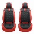 thumbnail image 2 of Front Seat Covers Fit for Toyota Matrix 2003-2014, Premium Faux Leather Waterproof Breathable Anti‑Slip Seat Protectors, Black&Red, 2 of 7