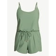 thumbnail image 3 of Time and Tru Women's and Women's Plus Size Tank Romper Swimsuit, Sizes XS-3X, 3 of 5
