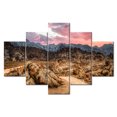 thumbnail image 1 of TISHIRON 5PCS Framed Canvas Wall Art Set,60"x40" Alabama Hills Canvas Art Decor, 1 of 7