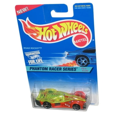 Hot Wheels Phantom Racer Series 4/4 (1996) Green & Orange Road Rocket Toy Car #532
